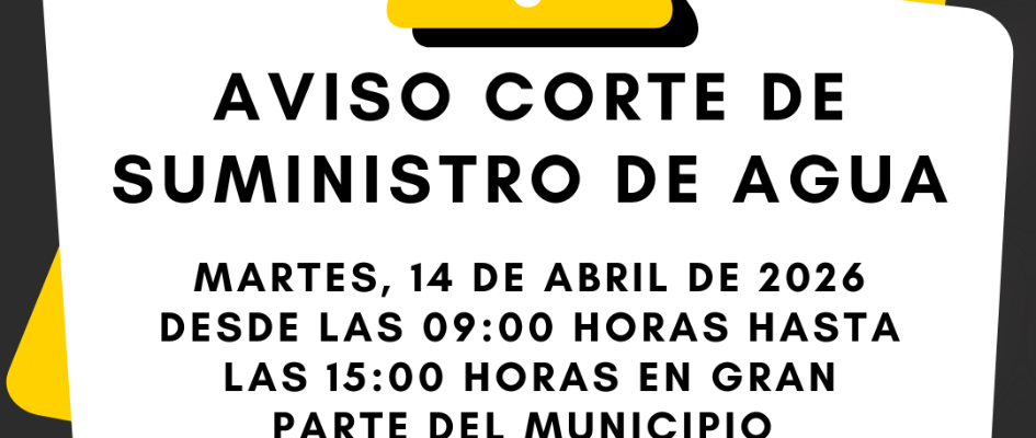 AVISO CORTE SUMINISTRO AGUA