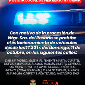 POLICÍA LOCAL DE HERRERA INFORMA